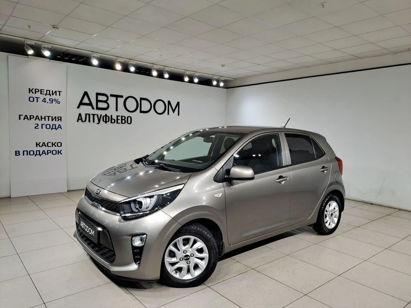 Автомобиль Kia Picanto III поколение 1.2 AT (84 л.с.) Comfort Серый 2018 с пробегом 100 000 км