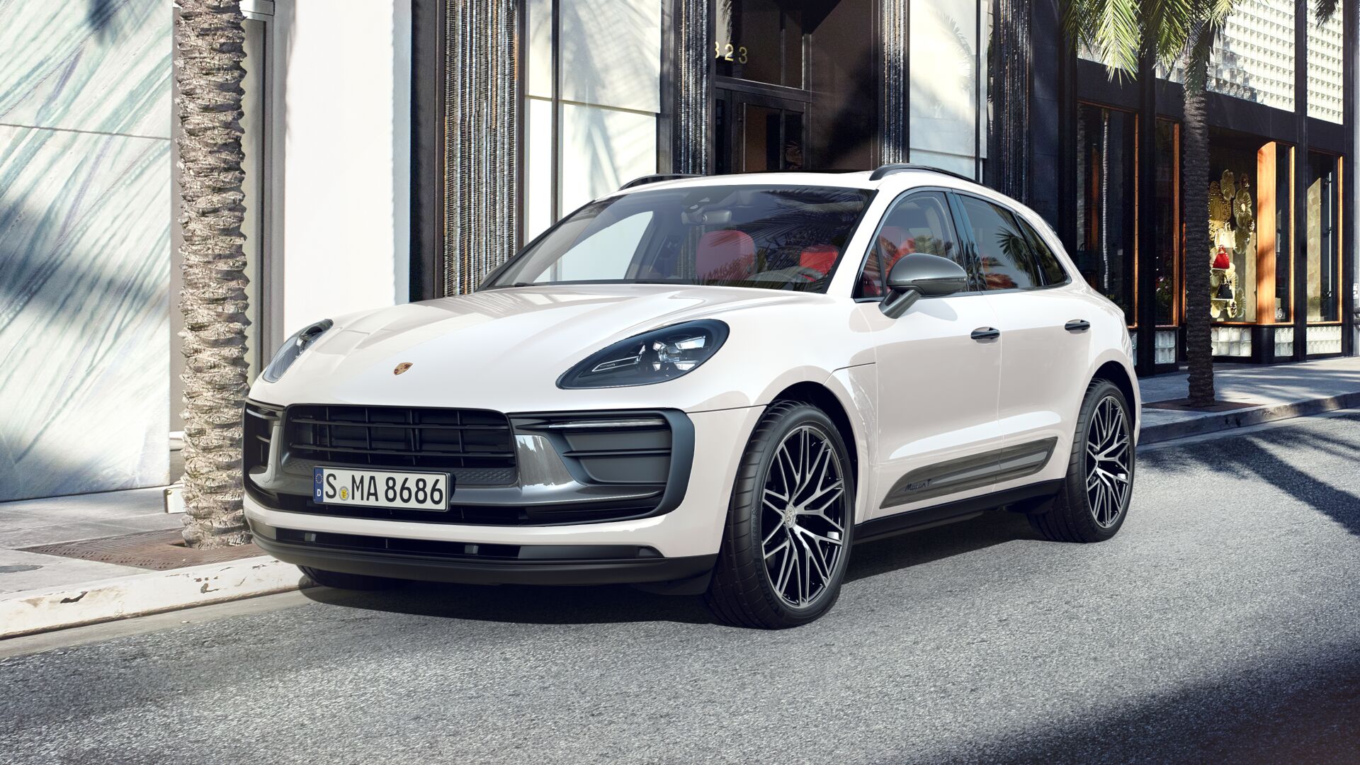 Автомобиль Porsche Macan I [2-й рестайлинг] 2.0 AMT 4WD (265 л.с.) T Белый 2025 