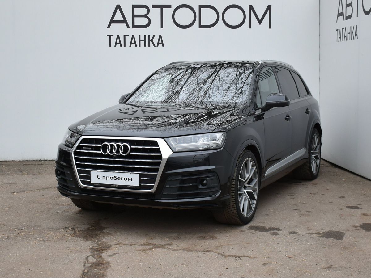 Автомобиль Audi Q7 II поколение (4M) 3.0d AT 4WD (249 л.с.) Business Чёрный 2019 с пробегом 189 032 км