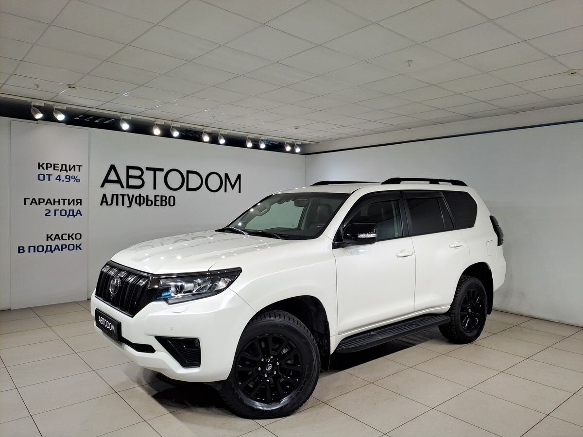 Автомобиль Toyota Land Cruiser Prado IV (J150) [3-й рестайлинг] 2.8d AT 4WD (200 л.с.) Prestige Белый 2020 с пробегом 98 923 км