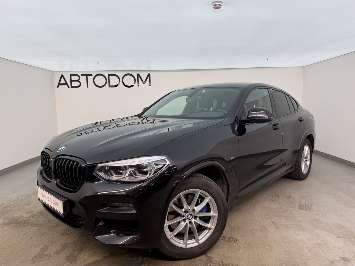Автомобиль BMW X4 II поколение (G02) 2.0 AT 4WD (249 л.с.) M Sport Чёрный 2021 с пробегом 78 205 км