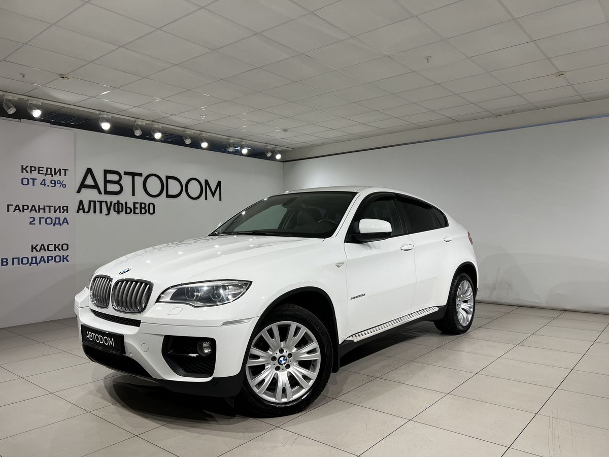 BMW X6 I (E71) [рестайлинг] 3.0d AT 4WD (245 л.с.) Base Белый 2014 с пробегом 177 814 км