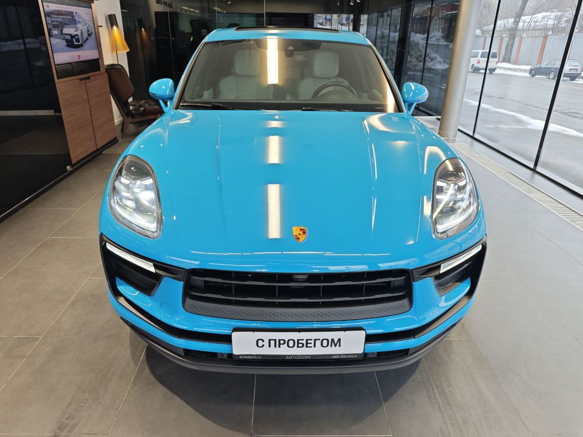 Автомобиль Porsche Macan I [2-й рестайлинг] 2.0 AMT 4WD (265 л.с.) Base Голубой 2021 с пробегом 46 876 км