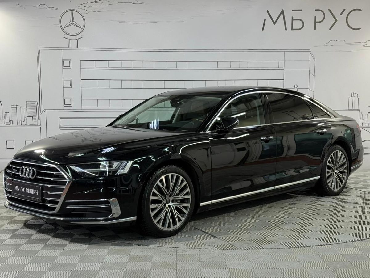 Автомобиль Audi A8 IV поколение (D5) 3.0 AT 4WD (340 л.с.) Business Чёрный 2022 с пробегом 41 000 км