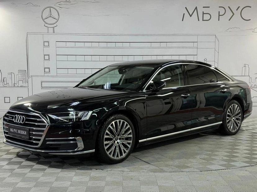 Автомобиль Audi A8 IV поколение (D5) 3.0 AT 4WD (340 л.с.) Business Чёрный 2022 с пробегом 41 000 км
