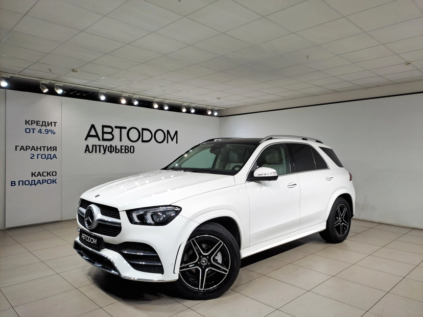 Автомобиль Mercedes-Benz GLE II поколение (V167) 300 2.0d AT 4Matic (245 л.с.) Sport Plus Белый 2021 с пробегом 53 323 км