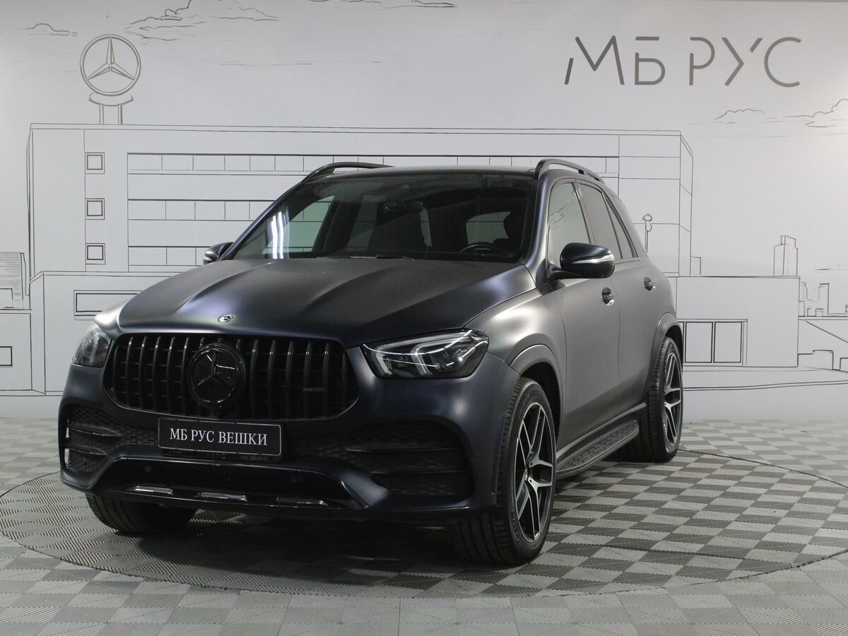 Автомобиль Mercedes-Benz GLE II поколение (V167) 450 3.0 AT 4Matic (367 л.с.) Sport Plus Синий 2020 с пробегом 54 265 км