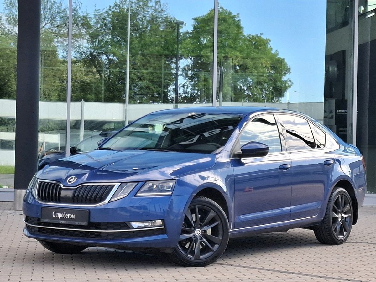 Skoda Octavia III (A7) [рестайлинг] 1.8 AMT (180 л.с.) Style Синий 2018 с пробегом 134 850 км