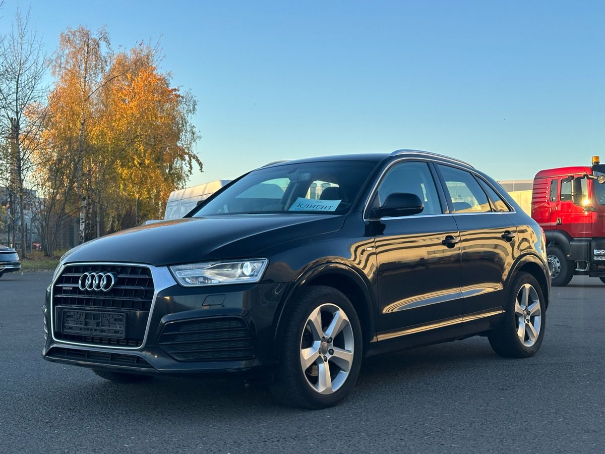 Audi Q3 I (8U) [рестайлинг] 2.0 AMT 4WD (180 л.с.) Sport Чёрный 2015 с пробегом 96 387 км
