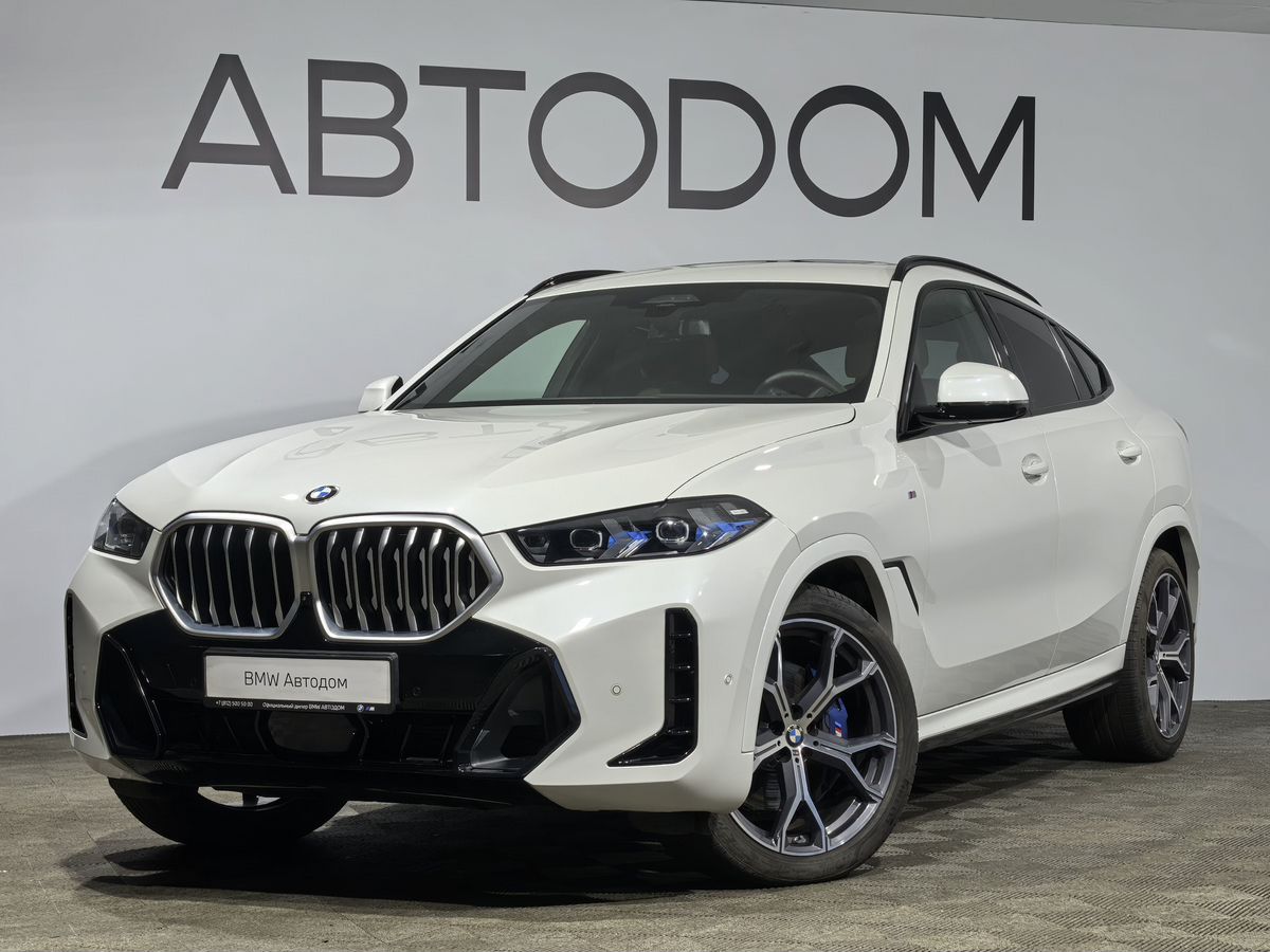 Автомобиль BMW X6 III (G06) [рестайлинг] 3.0d AT 4WD (286 л.с.) M Sport Белый 2023 с пробегом 13 077 км