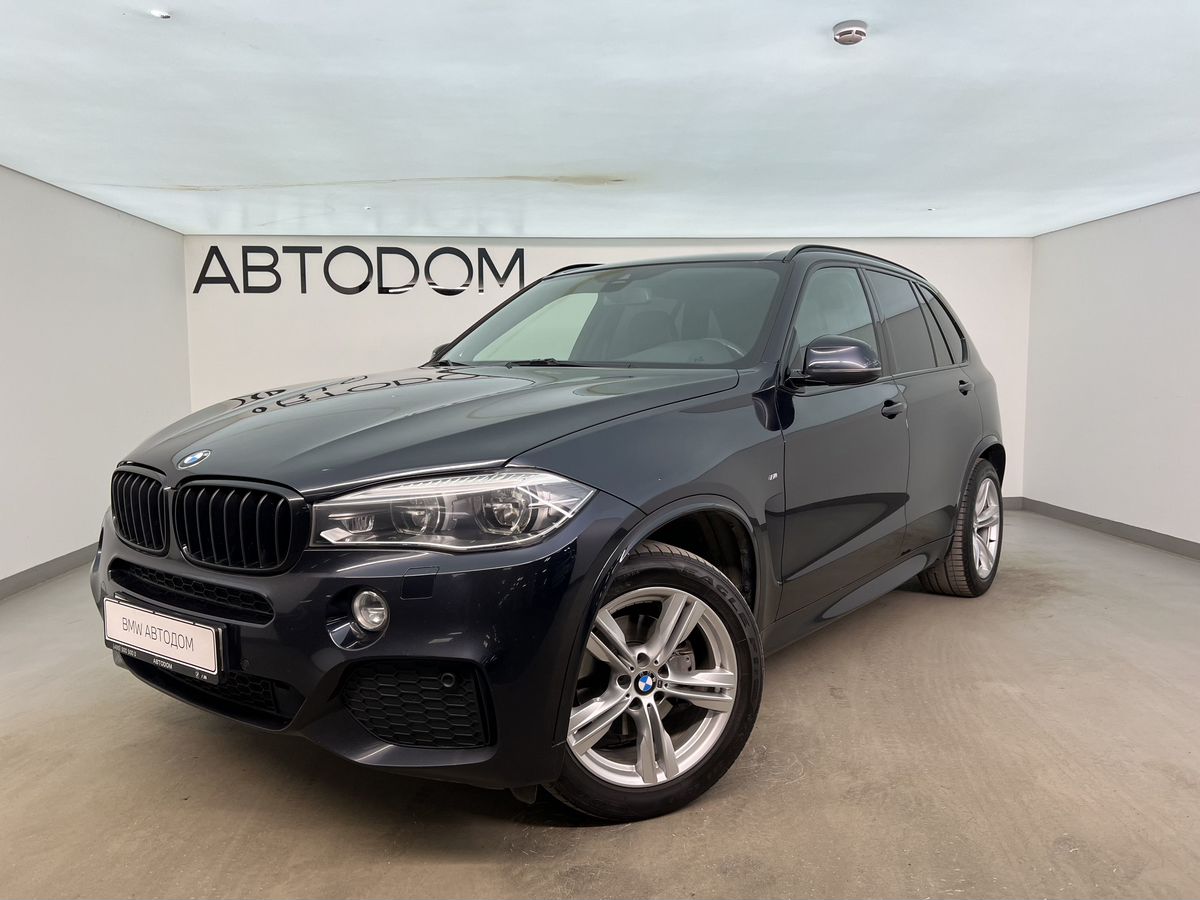 Автомобиль BMW X5 III поколение (F15) 3.0d AT 4WD (249 л.с.) M Sport Чёрный 2018 с пробегом 102 000 км