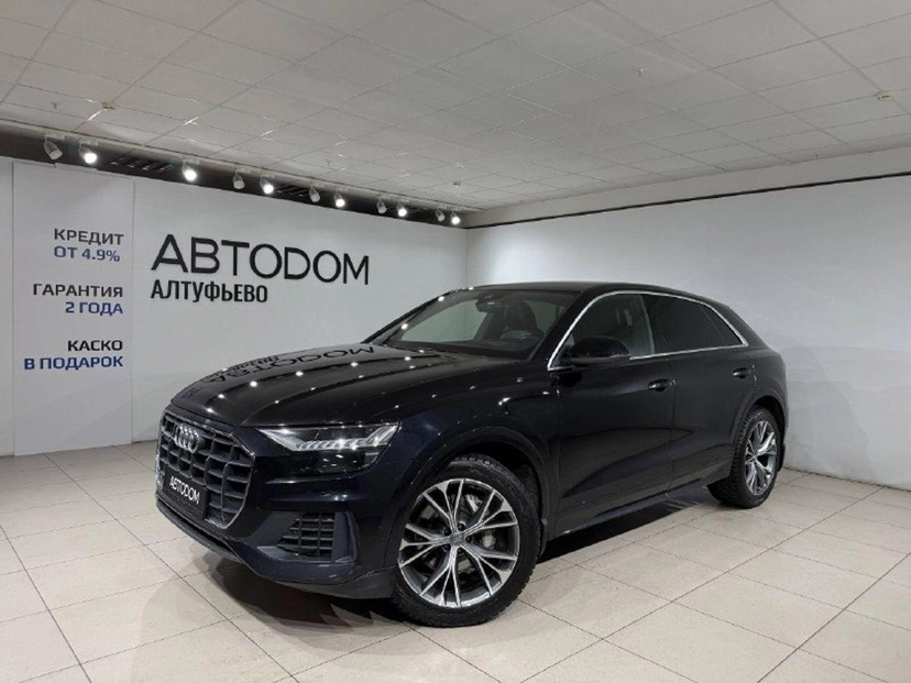 Автомобиль Audi Q8 I поколение (4M) 3.0 AT 4WD (340 л.с.) 55 TFSI Чёрный 2020 с пробегом 148 000 км