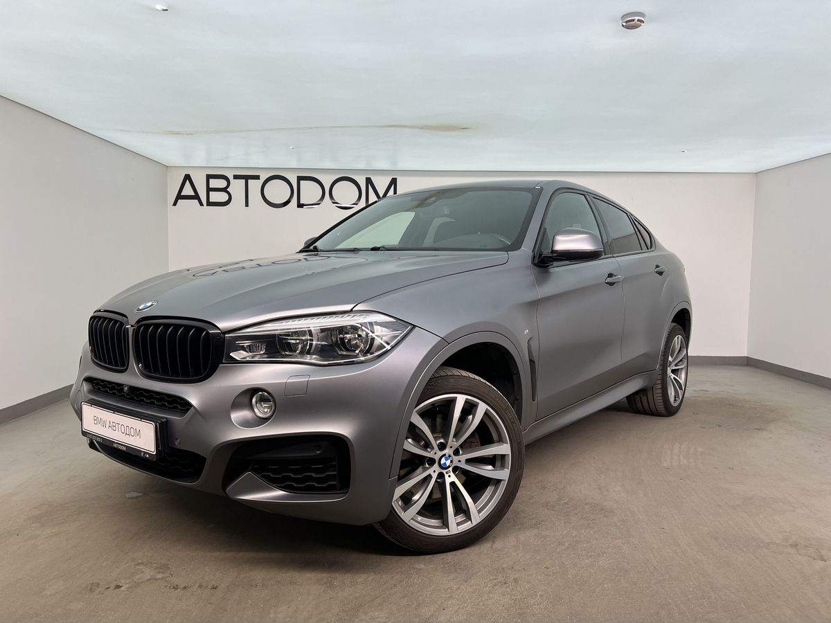 BMW X6 II поколение (F16) 3.0d AT 4WD (313 л.с.) M Sport Серый 2018 с пробегом 107 398 км