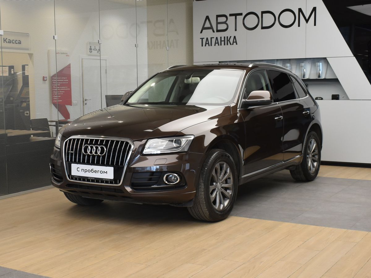 Автомобиль Audi Q5 I (8R) [рестайлинг] 2.0 AT 4WD (225 л.с.) Base Коричневый 2014 с пробегом 191 000 км