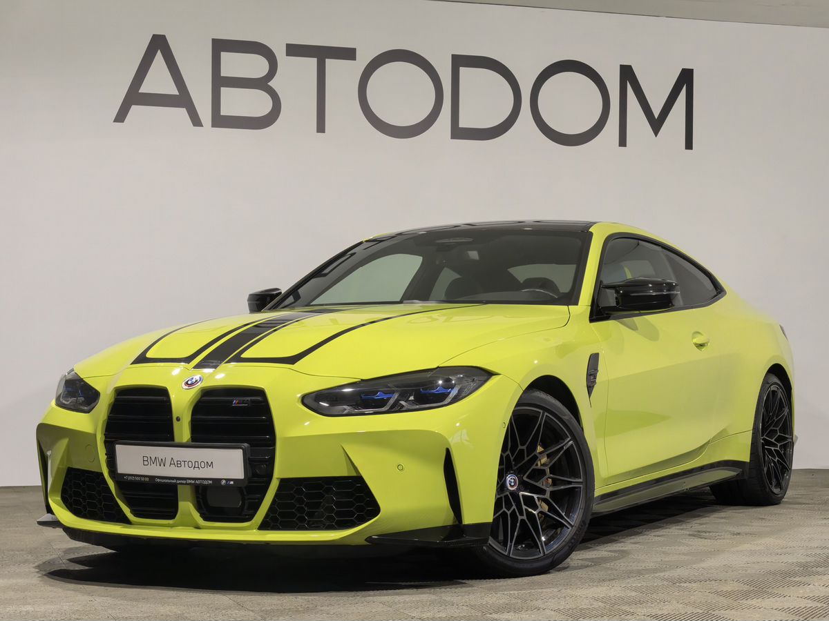 BMW M4 II поколение (G82) 3.0 AT 4WD (510 л.с.) Competition Жёлтый 2022 с пробегом 32 400 км