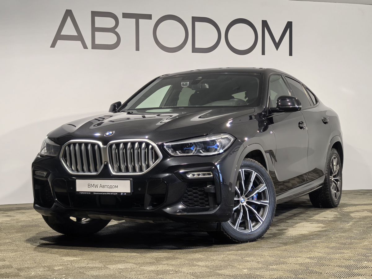 Автомобиль BMW X6 III поколение (G06) 3.0d AT 4WD (249 л.с.) M Sport Pro Чёрный 2020 с пробегом 137 577 км