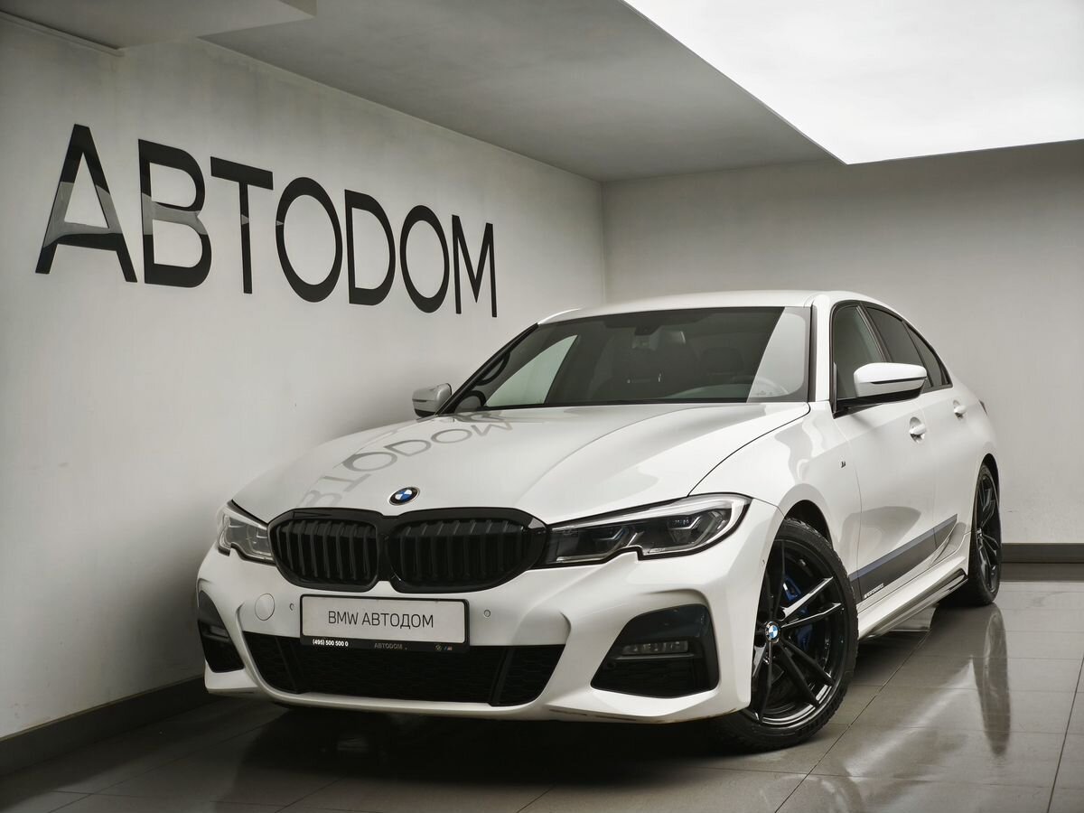 Автомобиль BMW 3 серии VII поколение (G20/G21/G28) 320 2.0d AT (190 л.с.) M Sport Белый 2019 с пробегом 83 669 км
