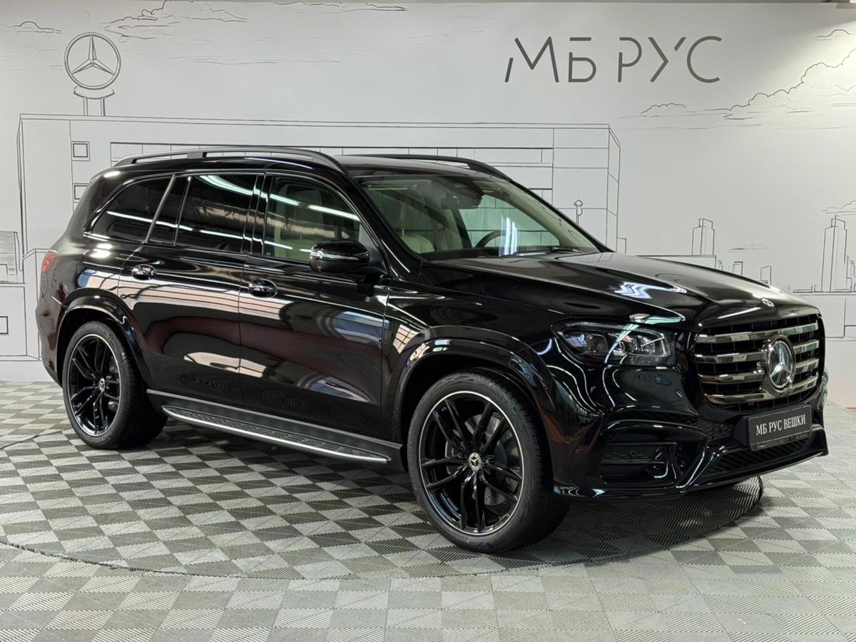 Автомобиль Mercedes-Benz GLS II (X167) [рестайлинг] 450 3.0d AT 4Matic (367 л.с.) Base Чёрный 2025 с пробегом 10 км