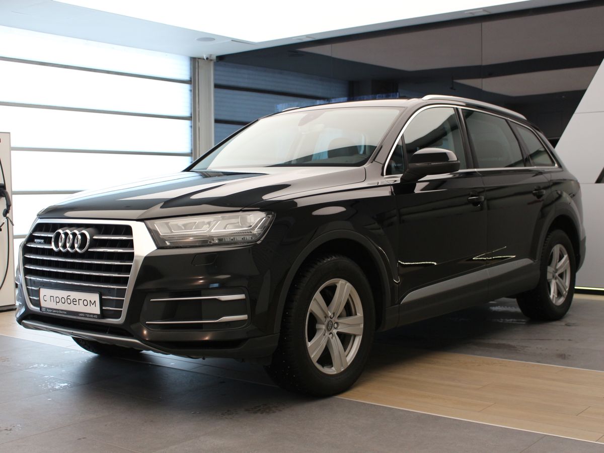 Автомобиль Audi Q7 II поколение (4M) 3.0d AT 4WD (249 л.с.) Advance Черный 2016 с пробегом 149350 км
