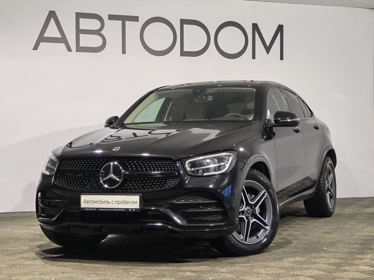 Автомобиль Mercedes-Benz GLC coupe I (C253) [рестайлинг] 300 2.0 AT 4Matic (249 л.с.) Sport Чёрный 2020 с пробегом 57 000 км