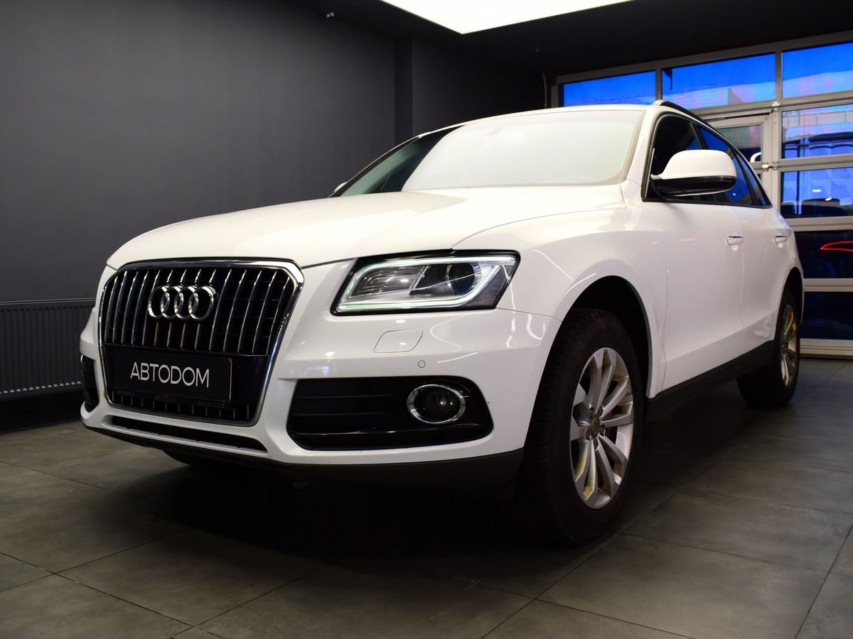Автомобиль Audi Q5 I (8R) [рестайлинг] 2.0 AT 4WD (230 л.с.) Base Белый 2015 с пробегом 208 658 км