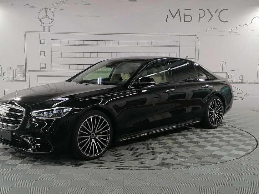 Автомобиль Mercedes-Benz S-Класс VII поколение (W223) 3.0 AT 4Matic (449 л.с.) Base Чёрный 2024