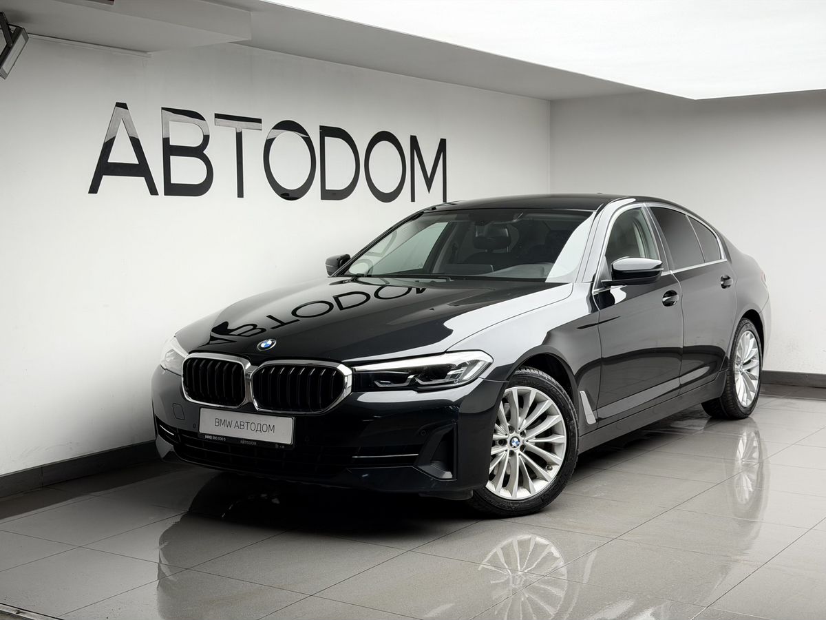 BMW 5 серии VII (G30/G31) [рестайлинг] 520 2.0d AT 4WD (190 л.с.) Base Чёрный 2021 с пробегом 51 264 км
