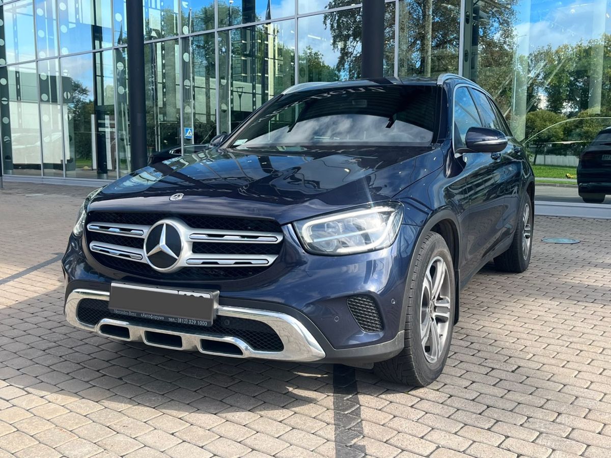 Mercedes-Benz GLC I (X253) [рестайлинг] 200 2.0 AT 4Matic (197 л.с.) Premium Синий 2021 с пробегом 51 500 км