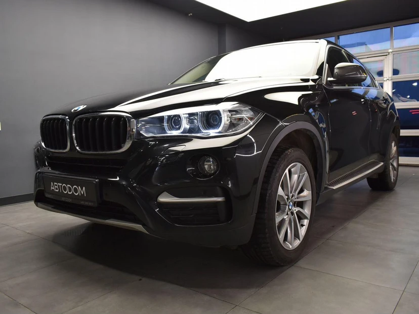 BMW X6 II поколение (F16) 3.0d AT 4WD (249 л.с.) Business Чёрный 2019 с пробегом 102 000 км