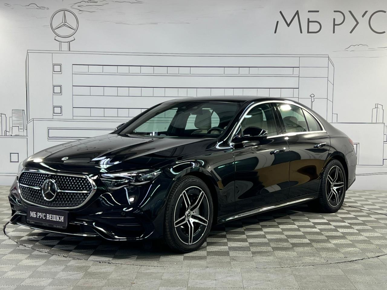 Автомобиль Mercedes-Benz E-Класс VI поколение (W214/S214) 2.0 AT 4Matic (258 л.с.) AMG Line Чёрный 2025 