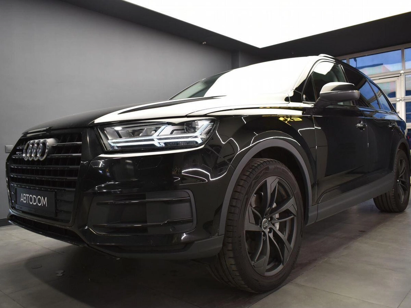 Автомобиль Audi Q7 II поколение (4M) 2.0 AT 4WD (252 л.с.) Business Чёрный 2016 с пробегом 329 934 км