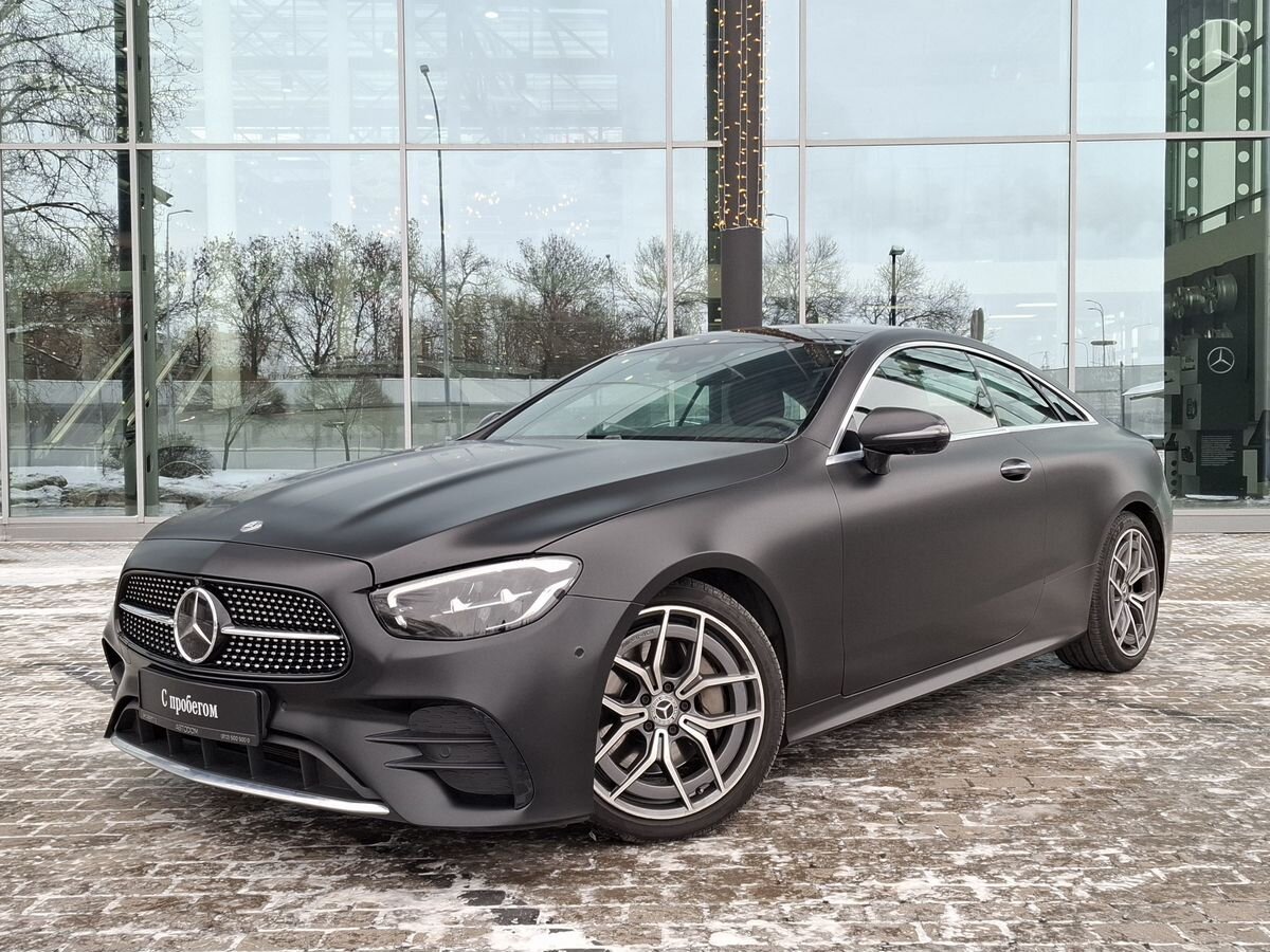 Автомобиль Mercedes-Benz E-Класс V (W213/S213/C238) [рестайлинг] 300 2.0 AT (249 л.с.) Sport Чёрный 2021 с пробегом 39 000 км
