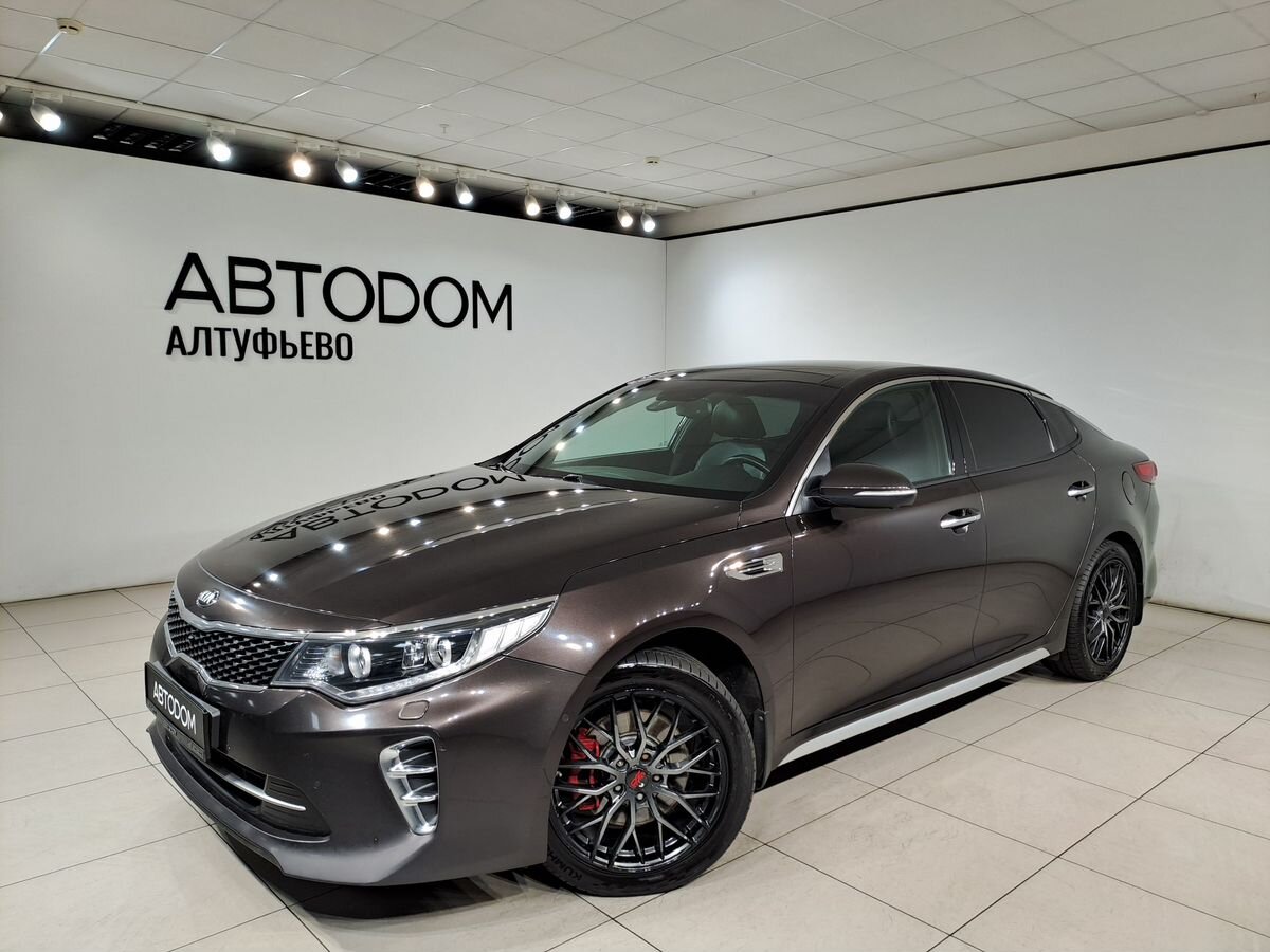 Kia Optima IV поколение 2.4 AT (188 л.с.) GT-line Коричневый 2017 с пробегом 166 603 км