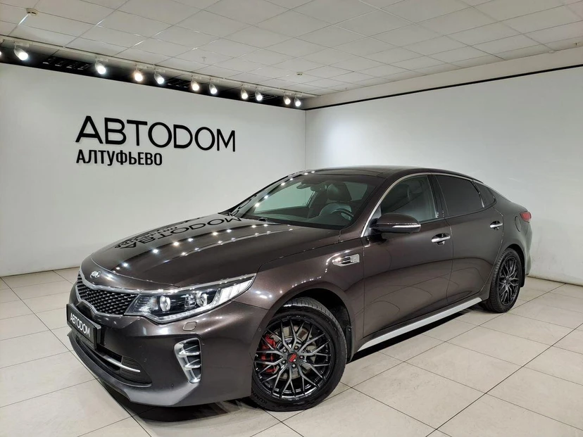Kia Optima IV поколение 2.4 AT (188 л.с.) GT-line Коричневый 2017 с пробегом 166 603 км