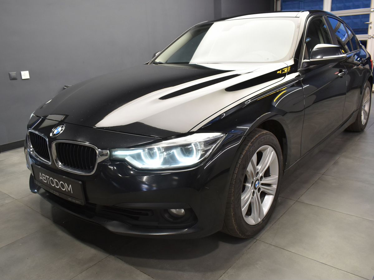 BMW 3 серии VI (F30/F31/F34) [рестайлинг] 320 2.0 AT (184 л.с.) Base Чёрный 2018 с пробегом 155 000 км