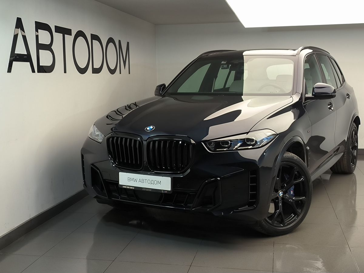 Автомобиль BMW X5 IV (G05) [рестайлинг] 3.0 AT 4WD (381 л.с.) M Sport Pro Чёрный 2025 с пробегом 8 728 км
