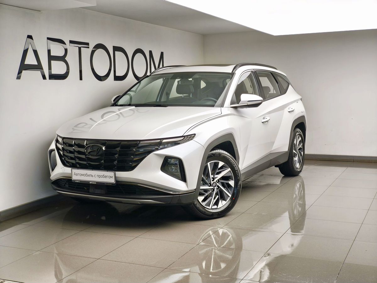 Hyundai Tucson IV поколение L 1.5 AT (200 л.с.) GLS Leading Version Белый 2024 с пробегом 7 325 км