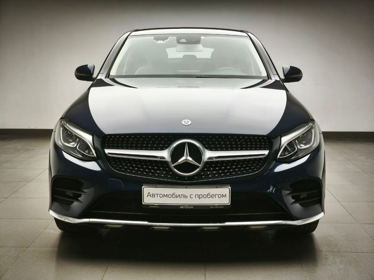 Автомобиль Mercedes-Benz GLC coupe I поколение (C253) 250 2.1d AT 4Matic (204 л.с.) Sport Синий 2019 с пробегом 98 142 км