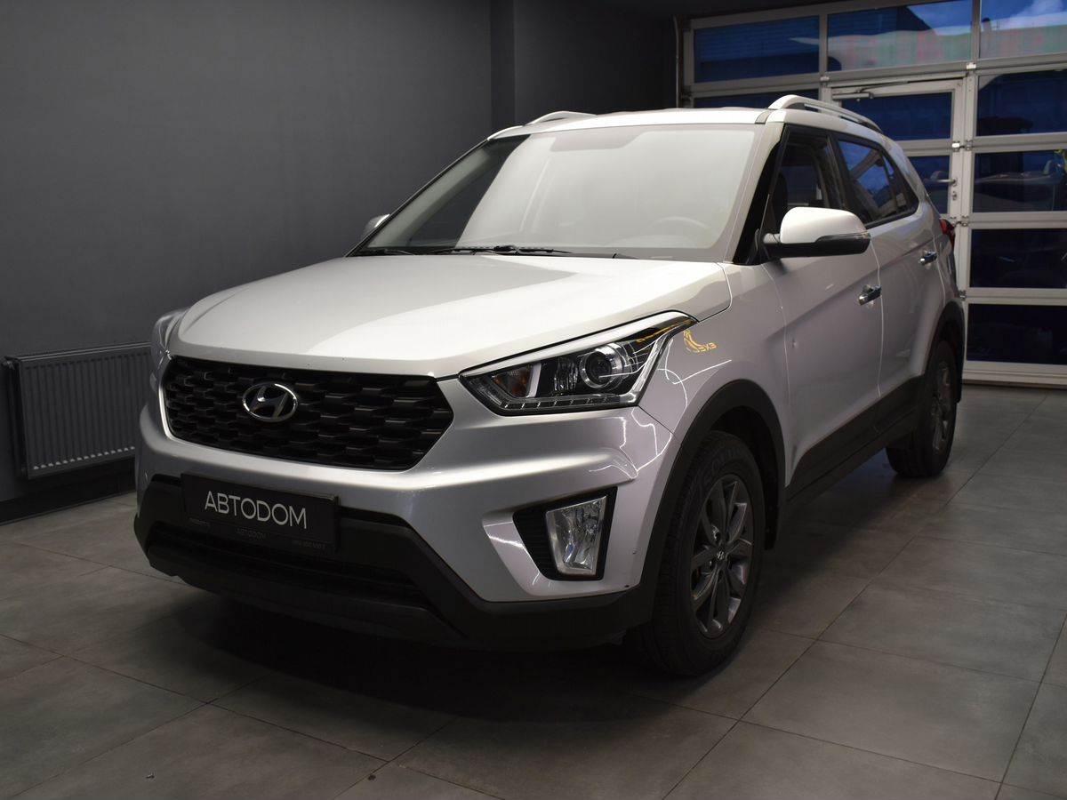 Hyundai Creta I [рестайлинг] 2.0 AT (149 л.с.) Travel + Advanced Серебристый 2020 с пробегом 118 119 км
