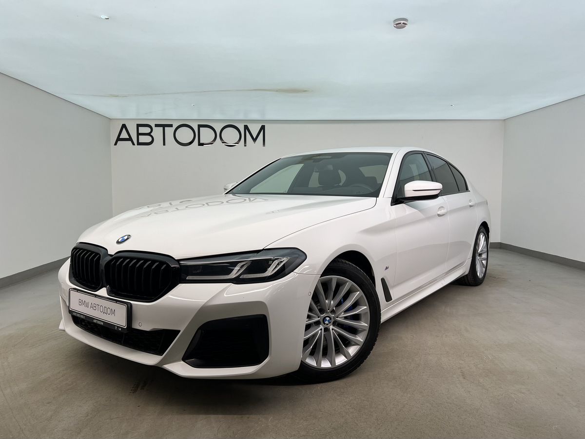 Автомобиль BMW 5 серии VII (G30/G31) [рестайлинг] 530 2.0 AT 4WD (249 л.с.) M Sport Plus Белый 2021 с пробегом 58 307 км