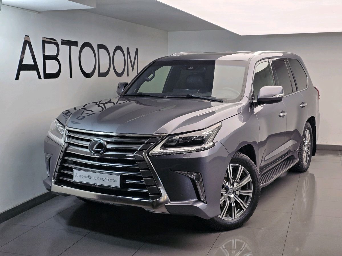 Автомобиль Lexus LX III [2-й рестайлинг] 5.7 AT 4WD (367 л.с.) Luxury 8S+ Серый 2016 с пробегом 179 484 км