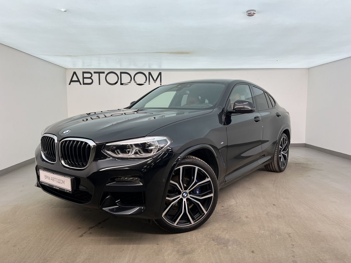 Автомобиль BMW X4 II поколение (G02) 3.0d AT 4WD (249 л.с.) M Sport Чёрный 2020 с пробегом 36 970 км