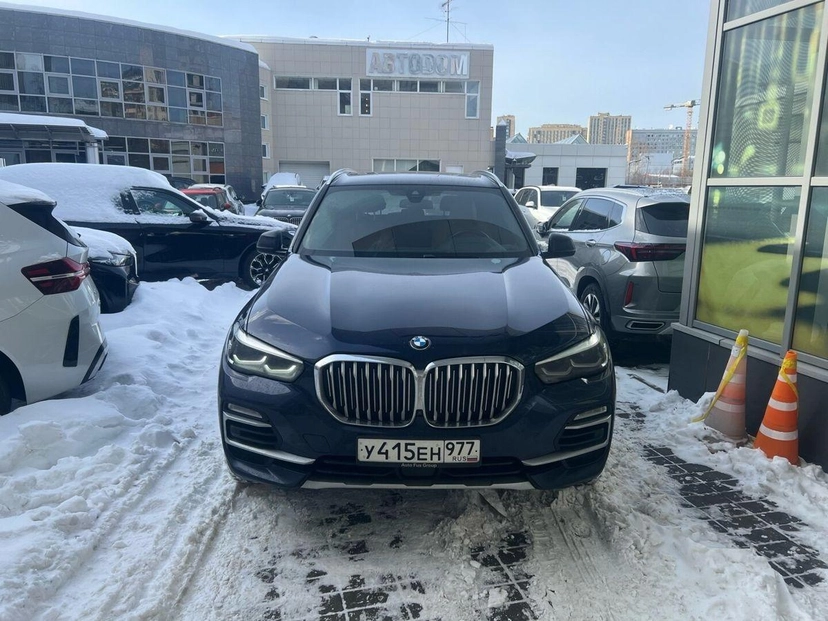 Автомобиль BMW X5 IV поколение (G05) 3.0d AT 4WD (286 л.с.) Base Синий 2021 с пробегом 96 710 км