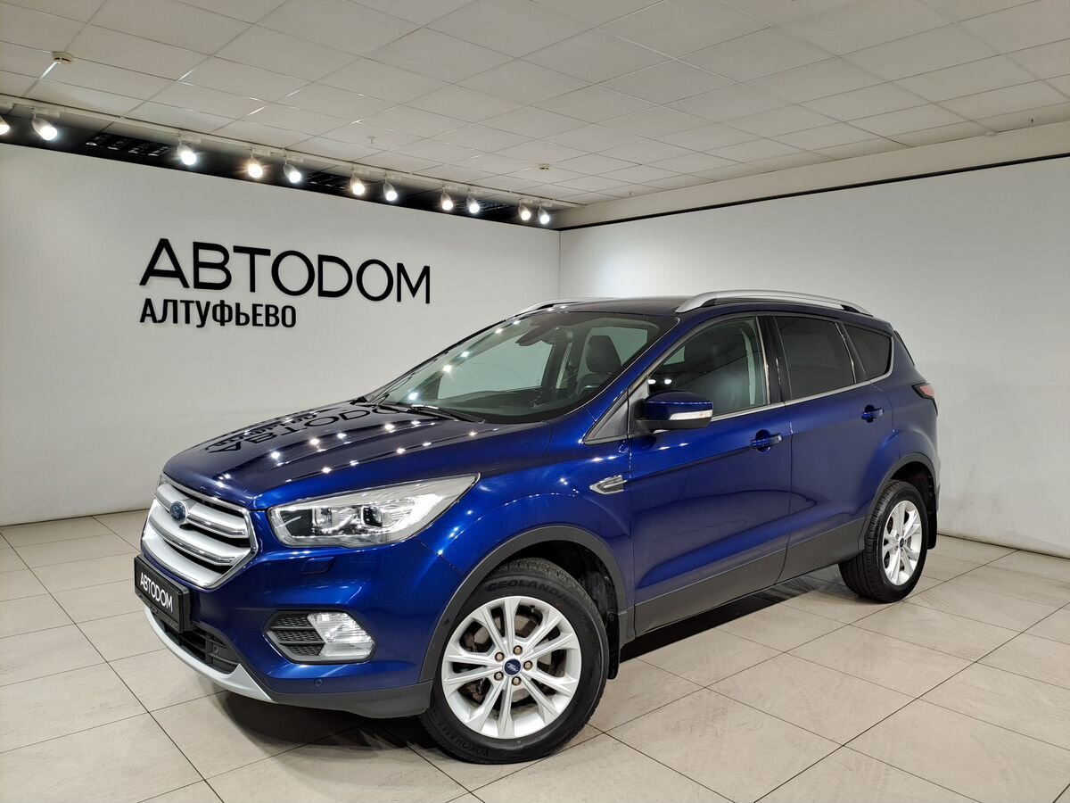 Ford Kuga II [рестайлинг] 2.5 AT (150 л.с.) Titanium (2017) Синий 2017 с пробегом 174 051 км