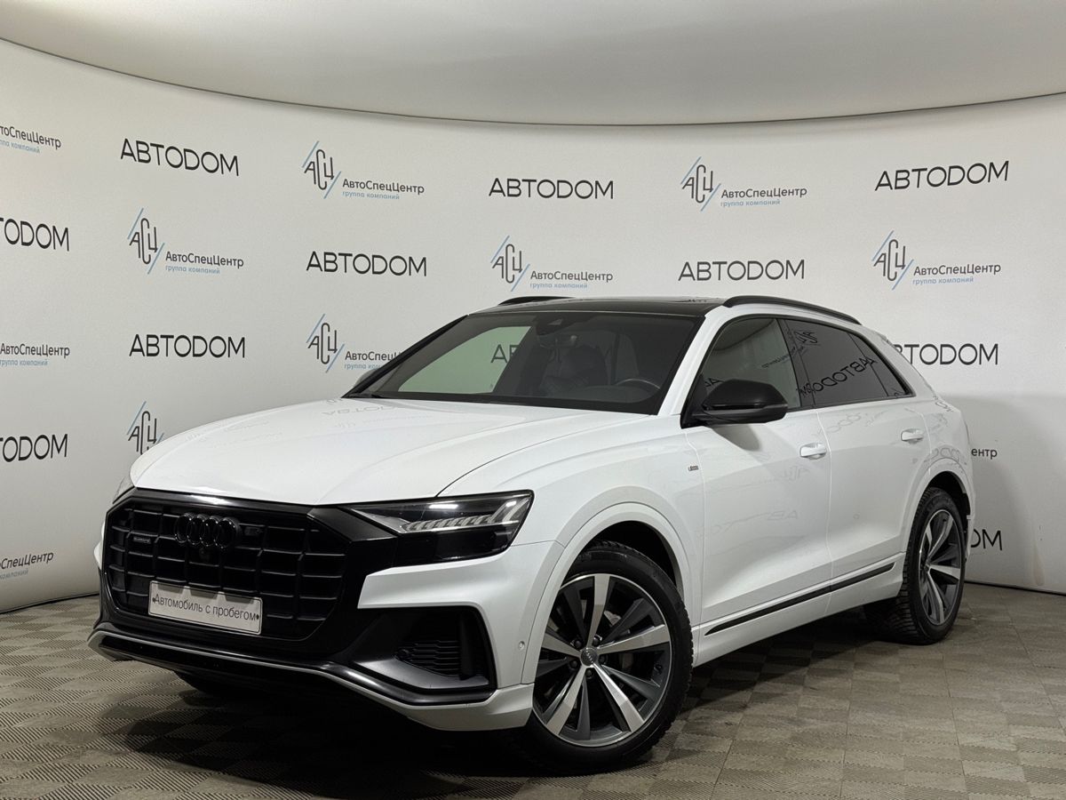 Автомобиль Audi Q8 I поколение (4M) 3.0d AT 4WD (249 л.с.) Sport Белый 2019 с пробегом 132 919 км