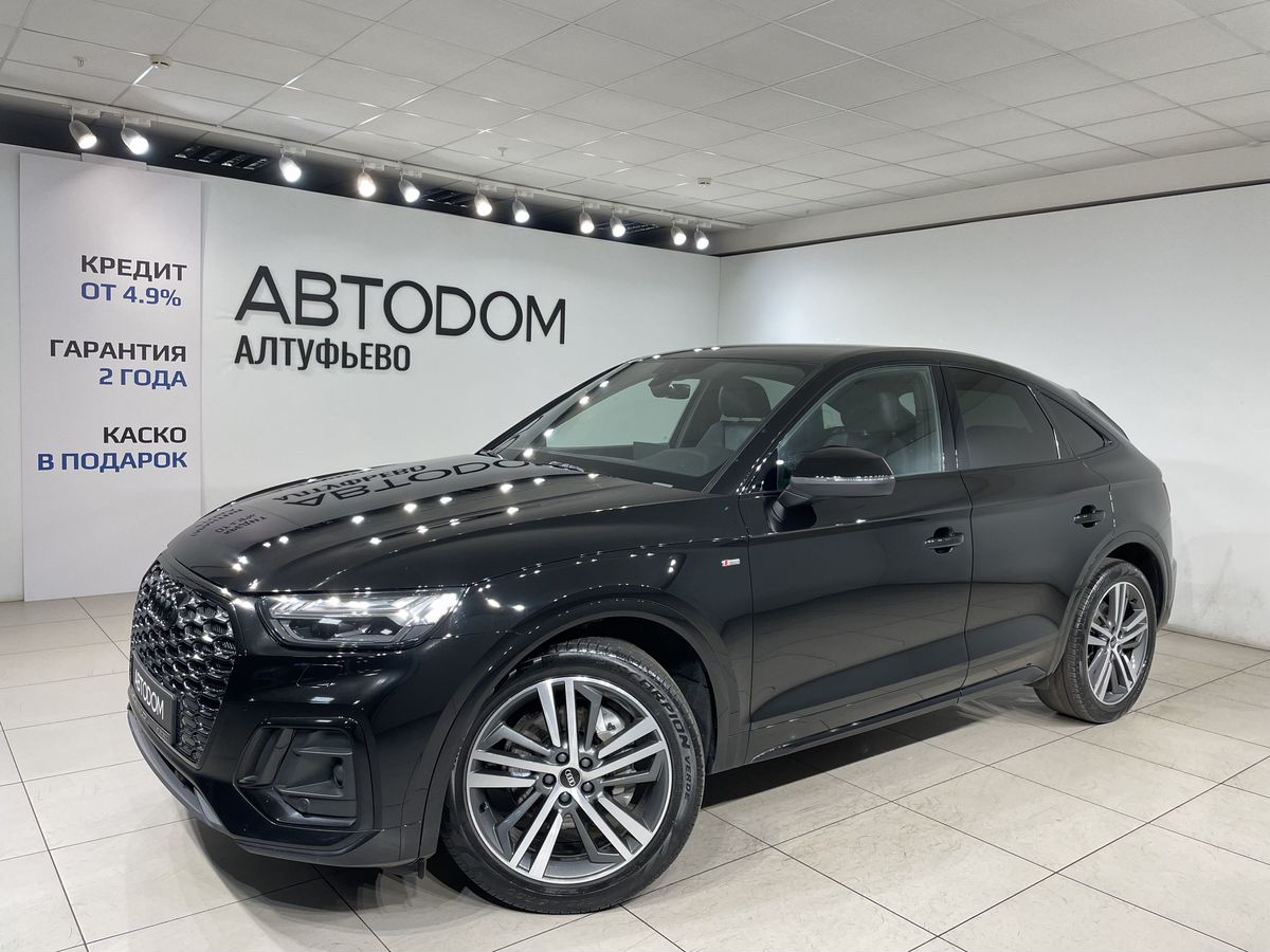 Audi Q5 Sportback I поколение (FY) 2.0d AMT 4WD (204 л.с.) S line Чёрный 2022 с пробегом 97 904 км