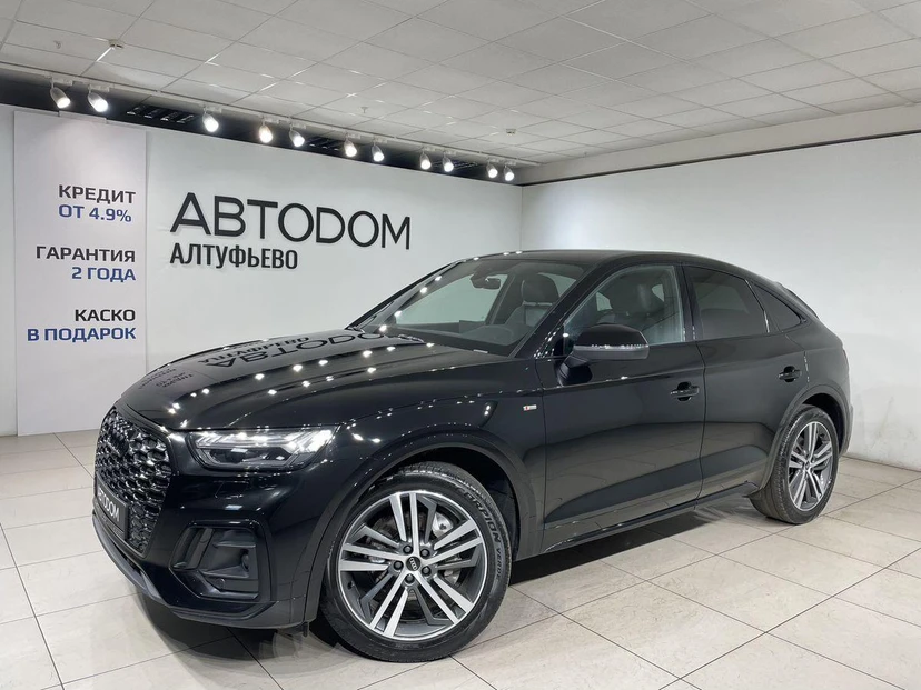Audi Q5 Sportback I поколение (FY) 2.0d AMT 4WD (204 л.с.) S line Чёрный 2022 с пробегом 97 904 км