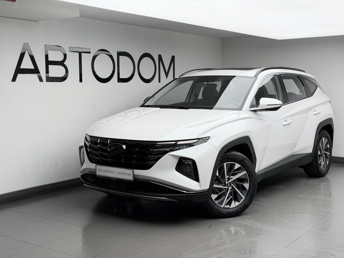 Hyundai Tucson IV поколение L 1.5 AT (200 л.с.) GLS Leading Version Белый 2024 с пробегом 7 325 км
