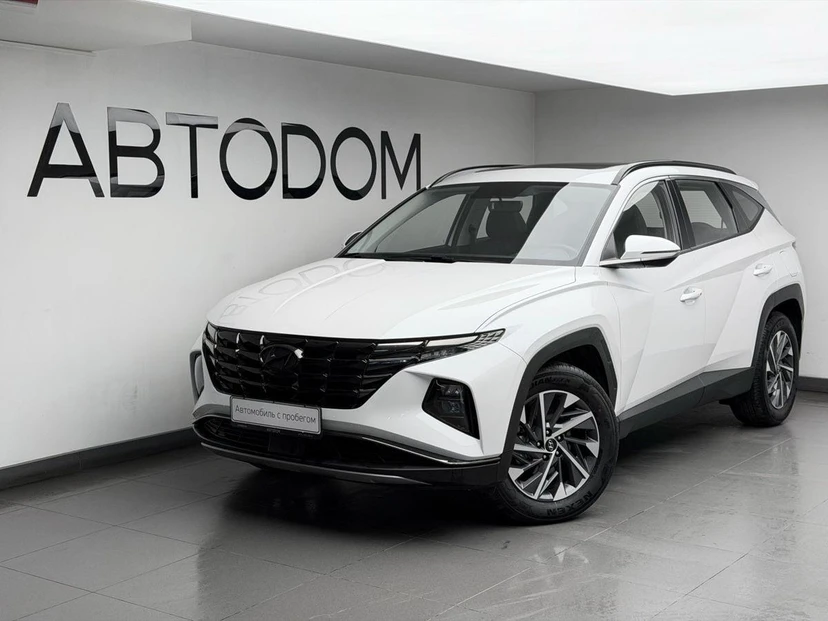 Hyundai Tucson IV поколение L 1.5 AT (200 л.с.) GLS Leading Version Белый 2024 с пробегом 7 325 км