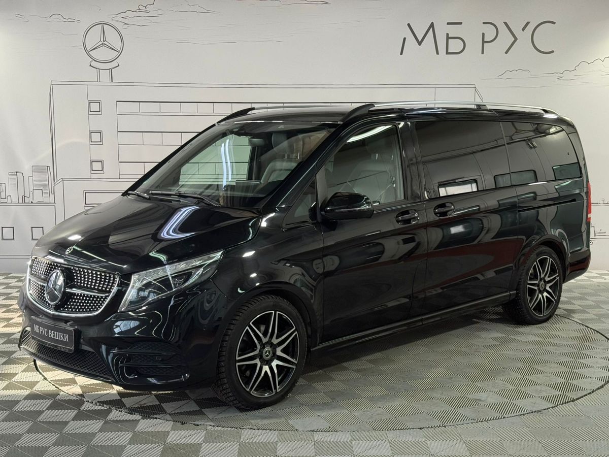 Автомобиль Mercedes-Benz V-Класс II (W447) [рестайлинг] 2.0d AT 4Matic Long (237 л.с.) Exclusive Чёрный 2021 с пробегом 47 608 км